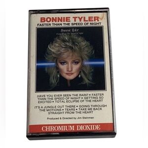 🍄 Bonnie Tyler “Faster Than The Speed of Night” Cassette Tape